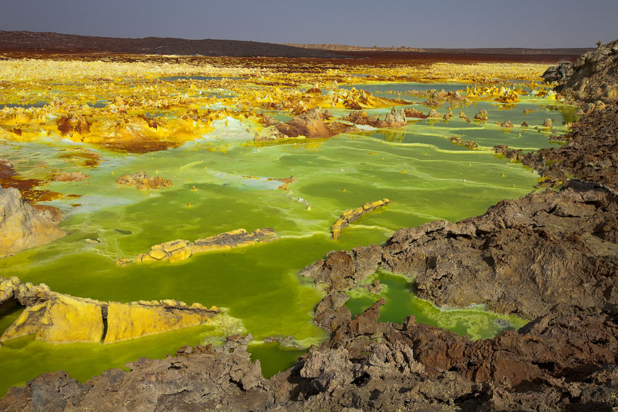  The Dallol Depression, also called Danakil Depression